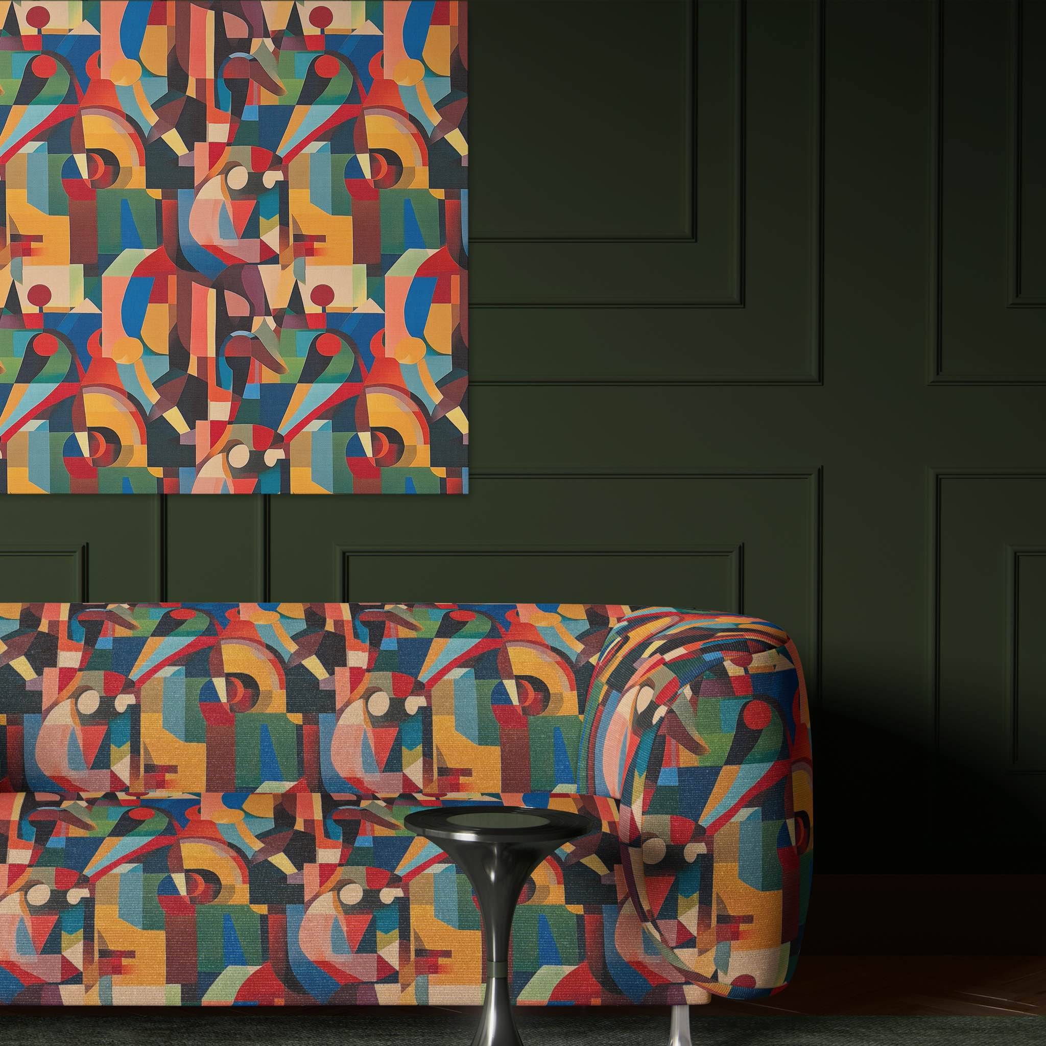 Bold and colorful Mougin Upholstery Fabric No.2 for standout furnishings.