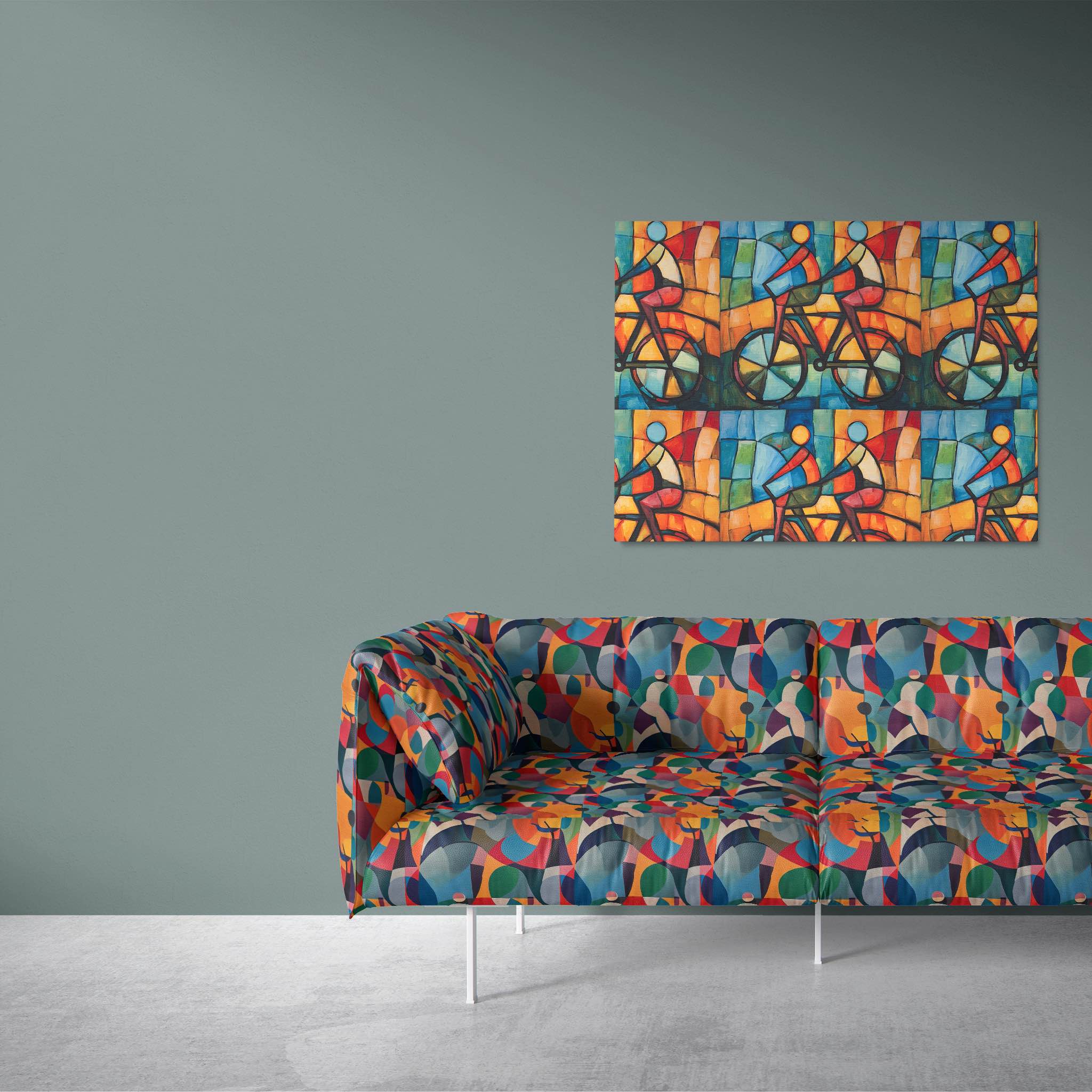 Designer fabric Mougin No.3 for striking statement furniture pieces.